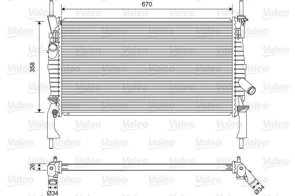 RADYATÖR FORD TRANSIT 2.2 / 2.4