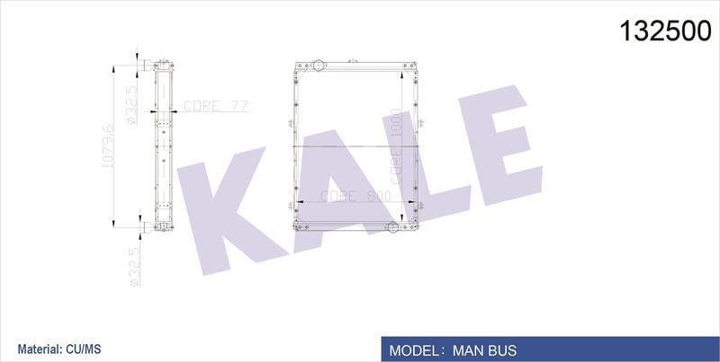 RADYATOR MAN S 2000 OTOBÜS 4 SIRA PA 1000×800×77