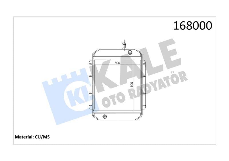 RADYATOR MERCEDES TRUCKS O302 S V6 5 SIRA PS 700×5 96×76