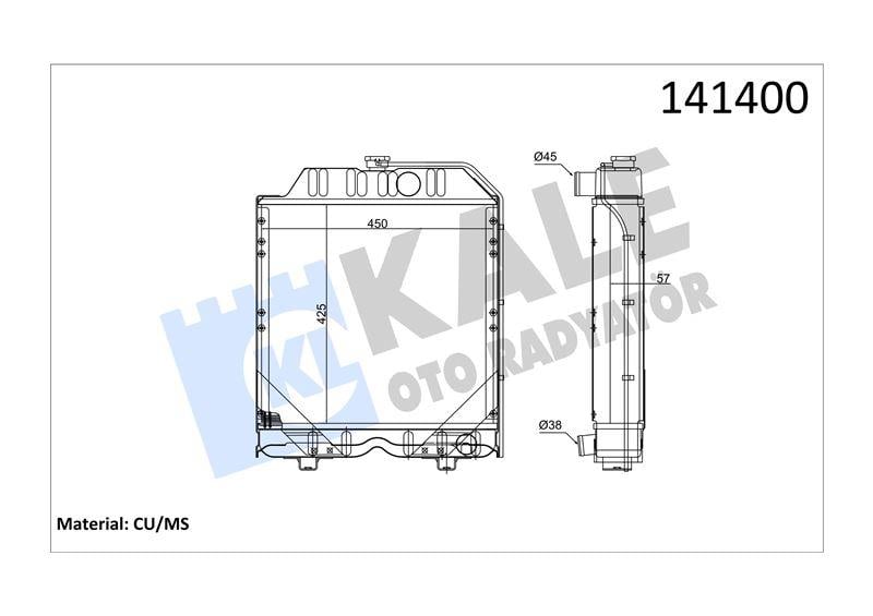RADYATOR NEWHOLLAND TT50 3 SIRA PF