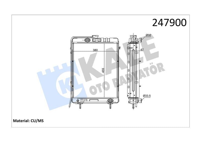 RADYATOR URSUS C-330 4 SIRA PN