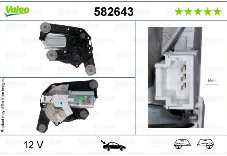 SİLECEK MOTORU SİLECEK MOTORU (ARKA) CITROEN C5 (03.2008 > 06.2017)