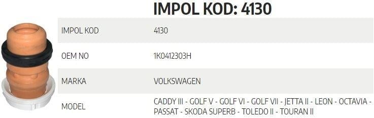SÜSPANSİYON TAKOZU ÖN VW LEON-TOLEDO III-ALTEA-OCT AVIA II-SUPERB II-YETI-CADDY III-IV-GOLF V-VI-VII-TOURAN-JETTA II-III-PASSAT