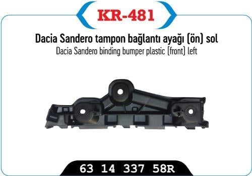 TAMPON BAGLANTI BRAKETI ÖN SOL CLIO SYMBOL 13> SANDERO JOY MODEL