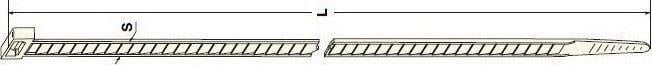 TESİSAT KELEPÇESİ BEYAZ TIRTIRLI 360×4.8MM