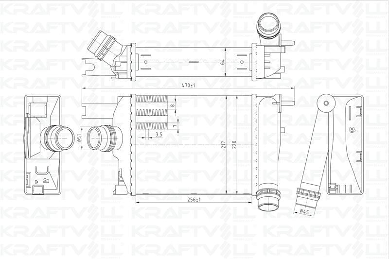 TURBO RADYATORU D.DOKKER DUSTER LODGY LOGAN II LOGAN MCV II SANDERO II R.CAPTUR CLIO IV 1.0 Tce 1.2