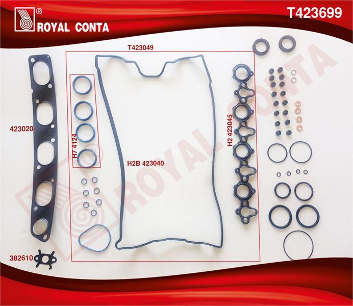 ÜST TAKIM CONTA SKT KEÇELİ REINZ SÜBAP LASTİKLİ SİLİNDİR KAPAK CONTASIZ RENAULT MASTER II  III 2.5 DCİ  TRAFIC II 2.5 DCİ G9U MOTOR