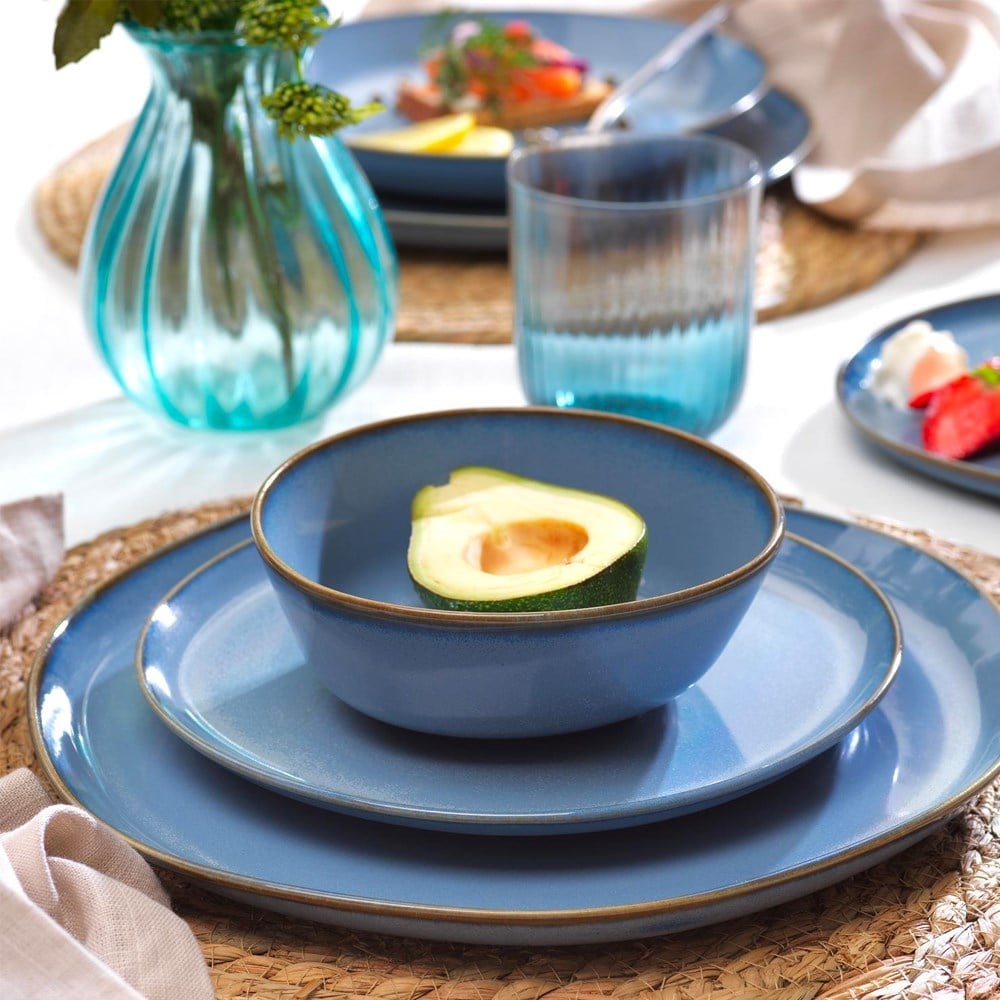 Schafer Hope Yemek Takımı 24 Parça Mavi