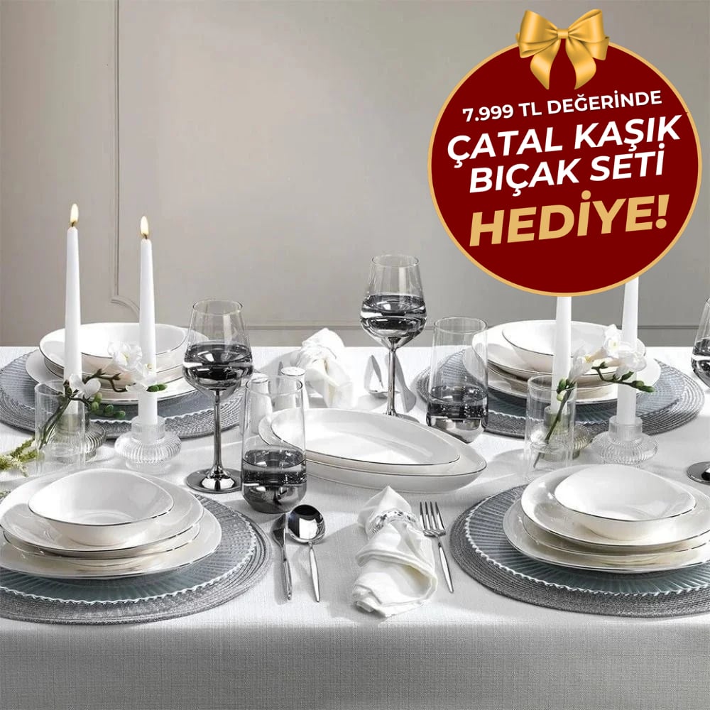 Schafer 1s1226-01001-plt01 Dina Platin 56 Prç Yemek Takımı