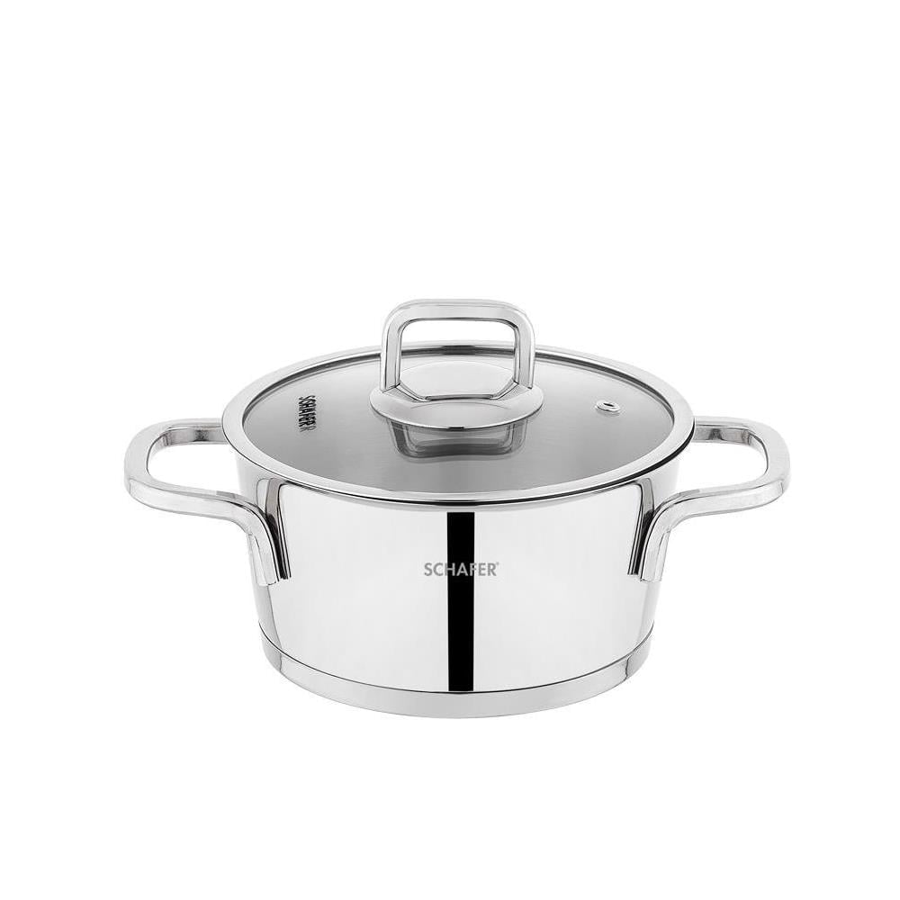 Schafer 1s6440-13002-ınx02 New Stahl Çelik Tencere Seti 8 Parça Inox