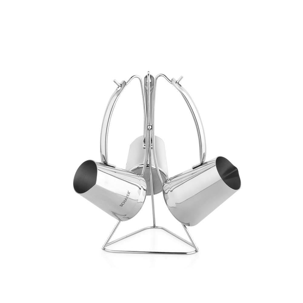 Schafer Fabian 3 Lü Çelik Cezve Seti 4 Parça İnox