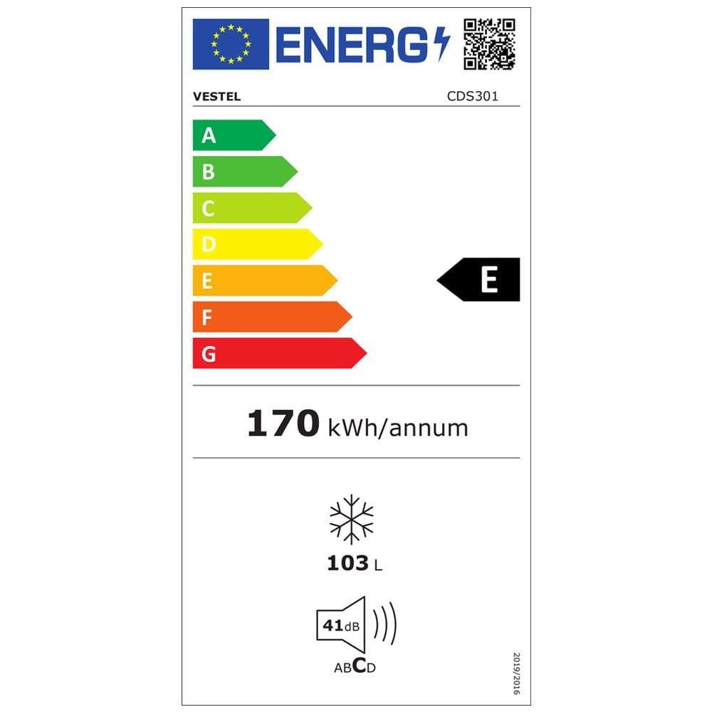 Vestel Cds301 3 Çekmeceli 103lt Dikey Derin Dondurucu