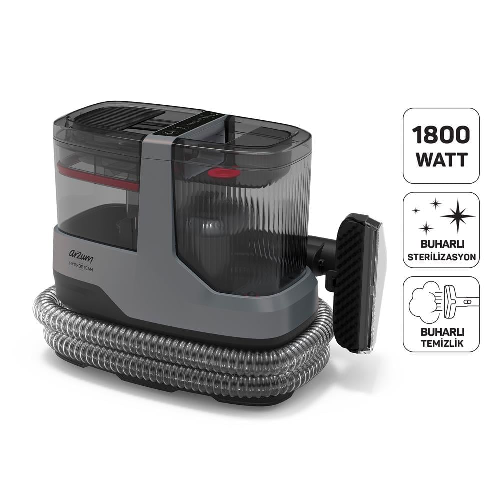 Arzum AR4351-1700 Hydrosteam Buharlı Temizleyici Gri