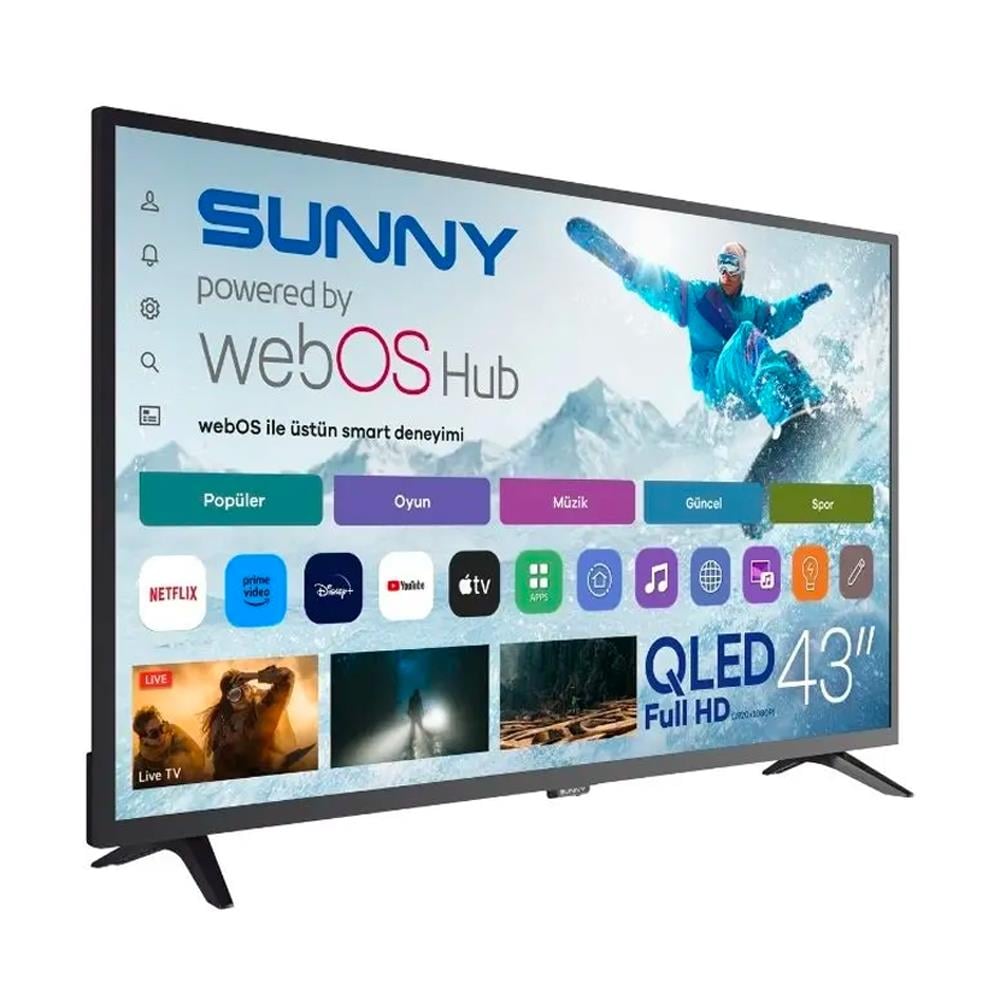 Sunny Sn43Qal540-0276 43 Inc 109 Ekran Qled Webos Smart Led Tv