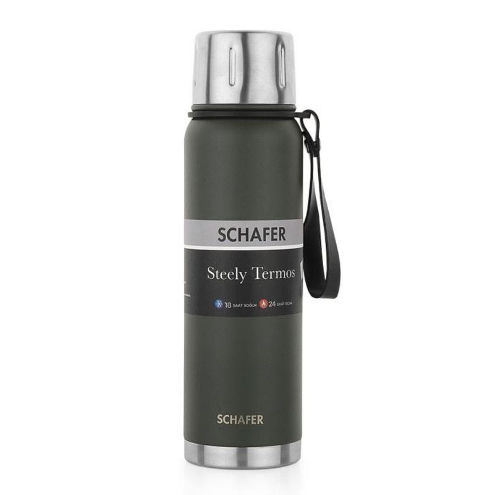 Schafer Steely Termos 750 Ml-Yeşil