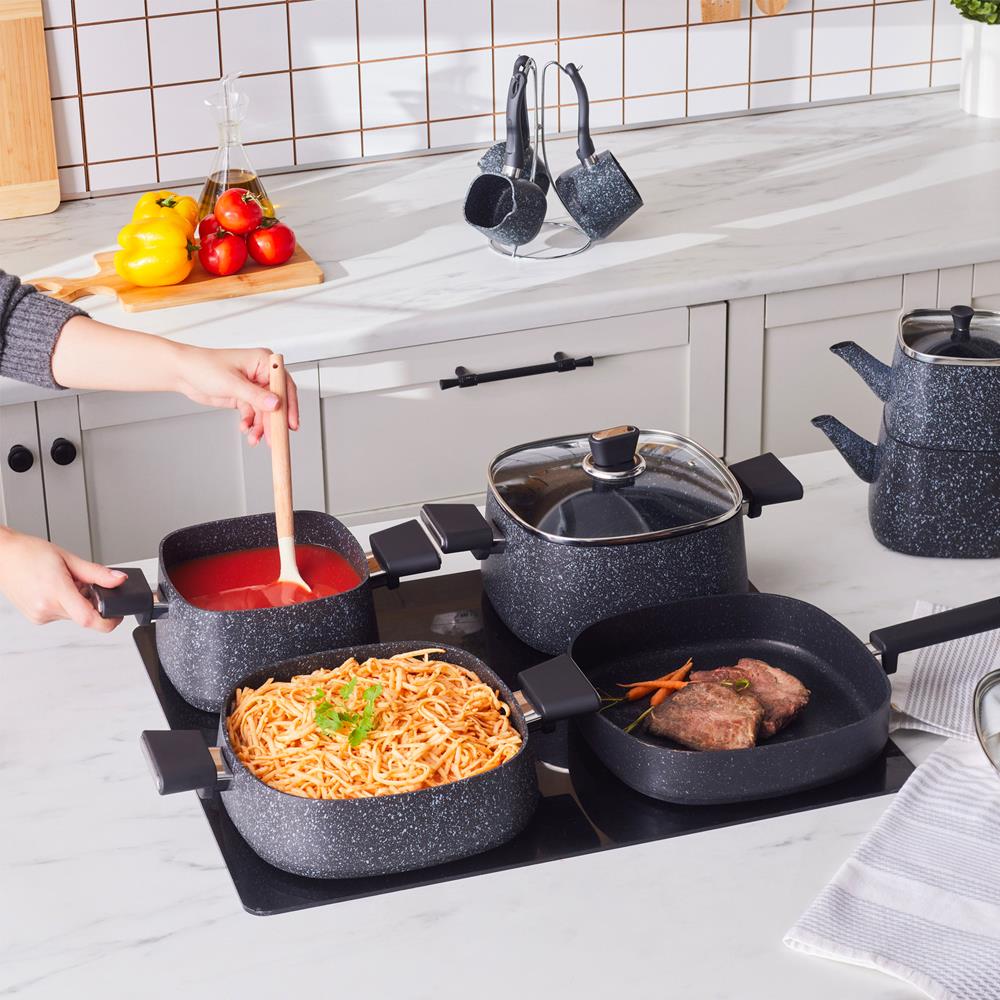 KARACA BİOGRANİT SANDO 14 PARÇA Ç, SİYAH