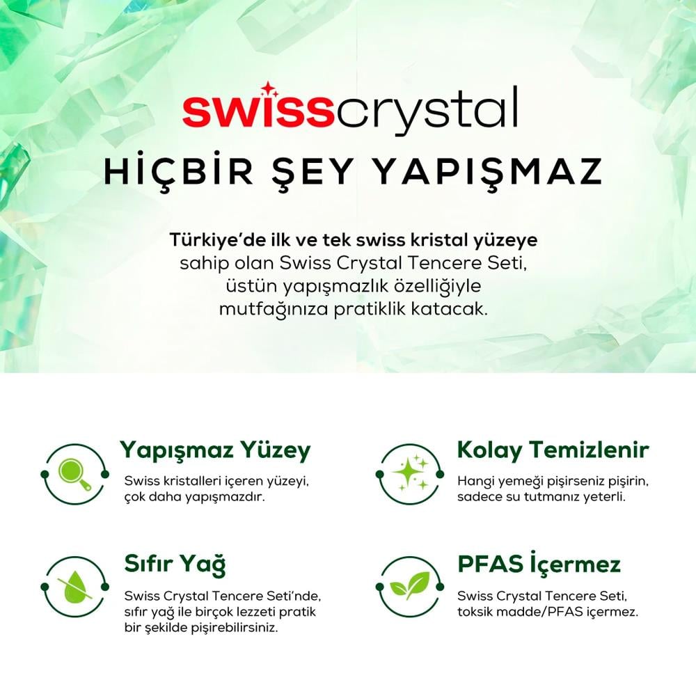 KARACA SWISS CRYSTAL CREAMY TAVA, CREAM