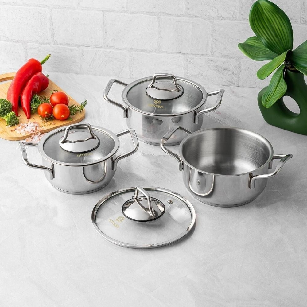 Emsan Demre 6 Parça Midi Tencere Seti