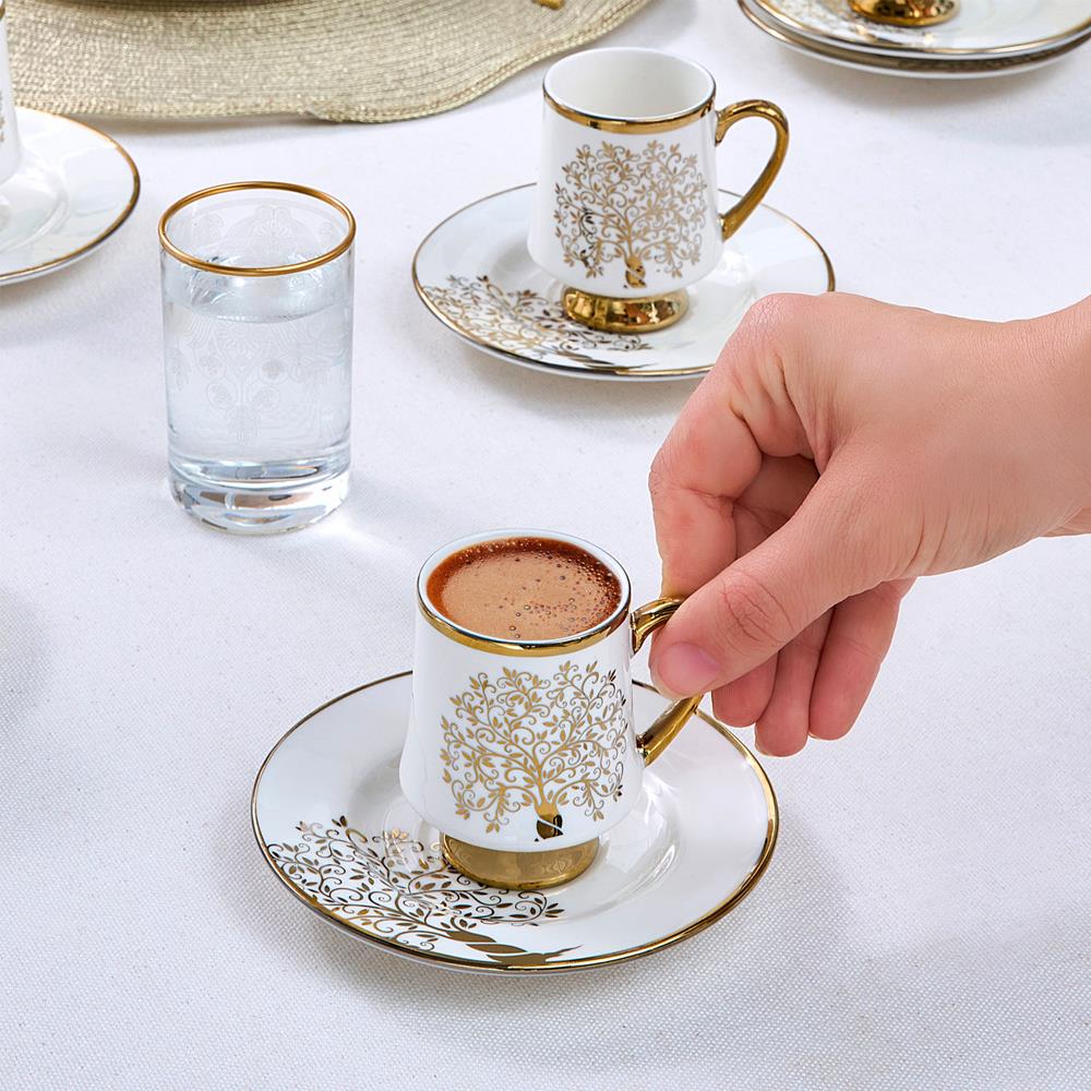 Karaca Güz 6 Kişilik 90 Ml Kahve, Beyaz