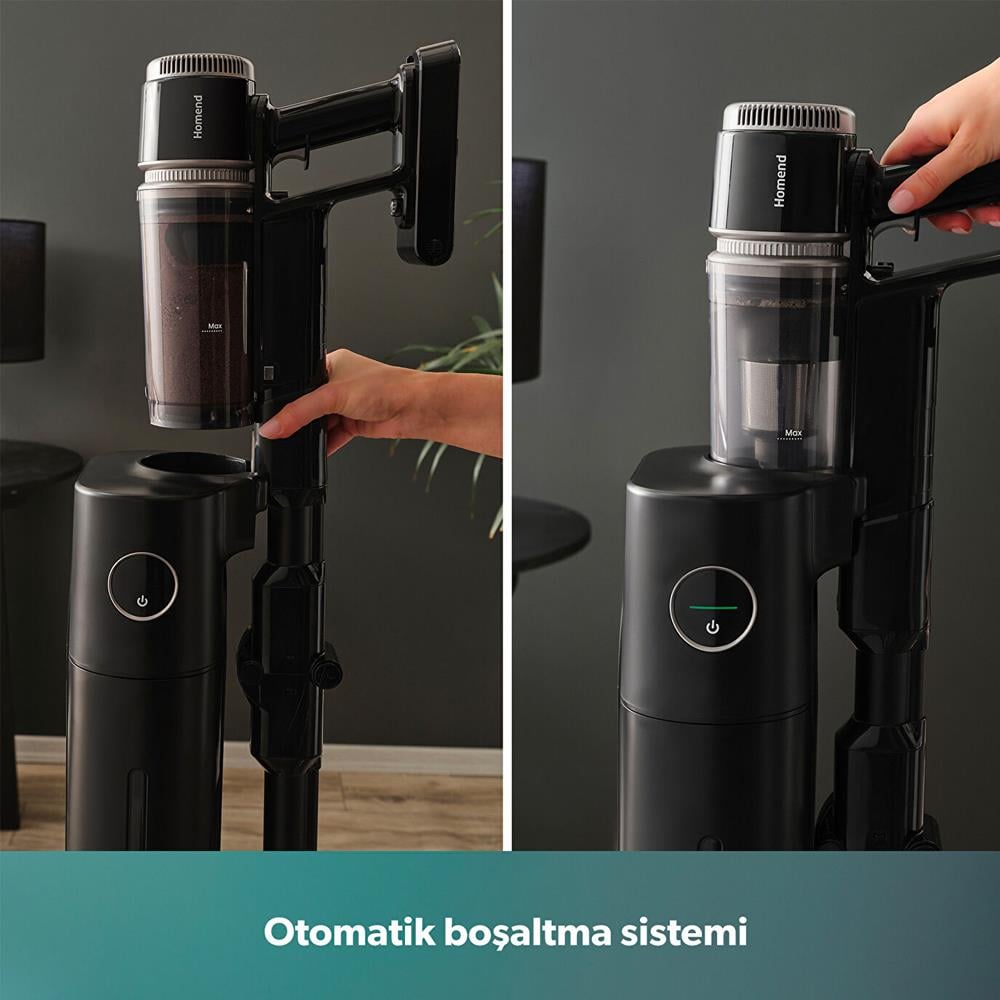 Homend Dustrider Pro 1270H Toz İstasyonlu Şarjlı Dikey Süpürge