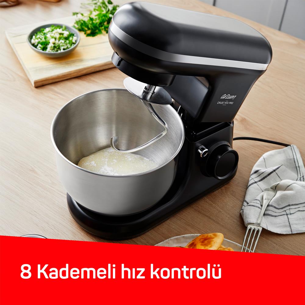 Arzum Ar1186 Crust Mıx Pro 1500 Stand  Mikser Siyah