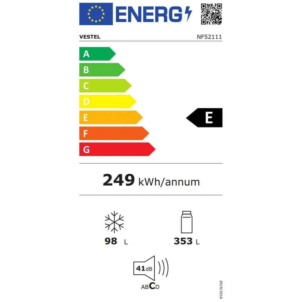 Vestel Nf52111 451 Lt No-frost Üstten Donduruculu Buzdolabı