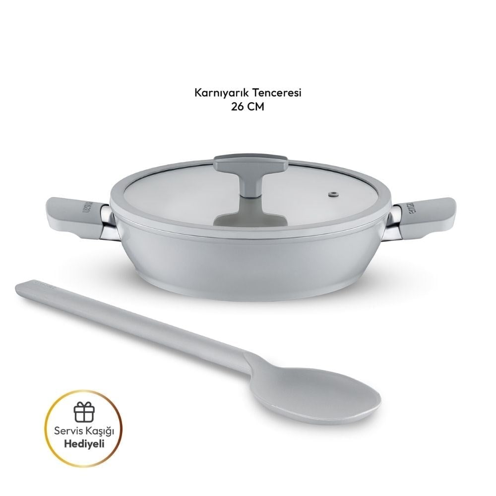 Emsan Swıss Rs 26 Cm Karnıyarık Tencere Gri