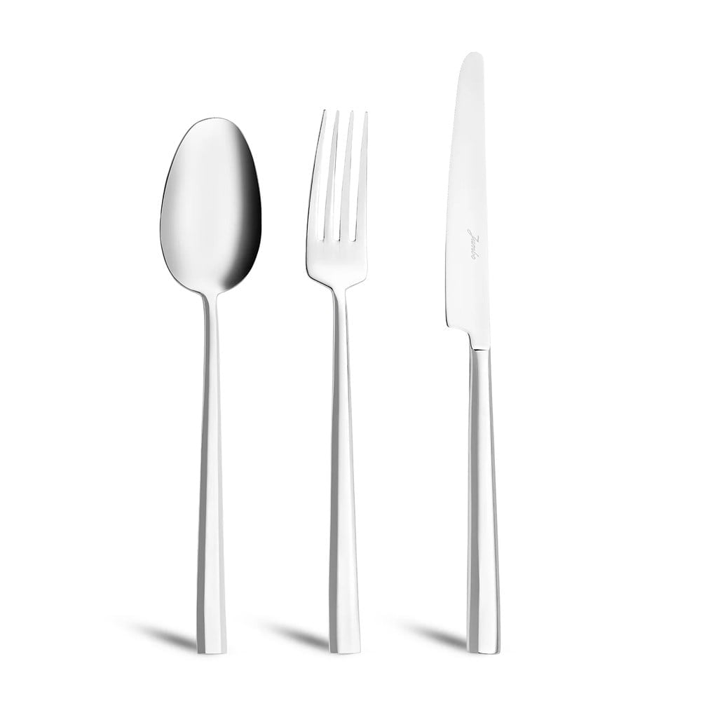 Jumbo 3404 18 Parça 6 Kişilik Çelik Tatlı Çatal Kaşık Bıçak Takımı