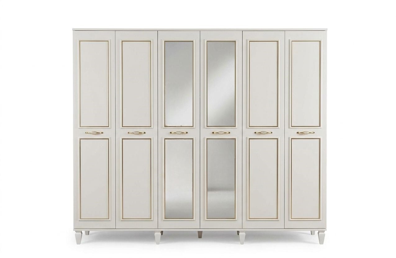 Rainy Rüya 6 Kapılı Dolap Komple Mdf