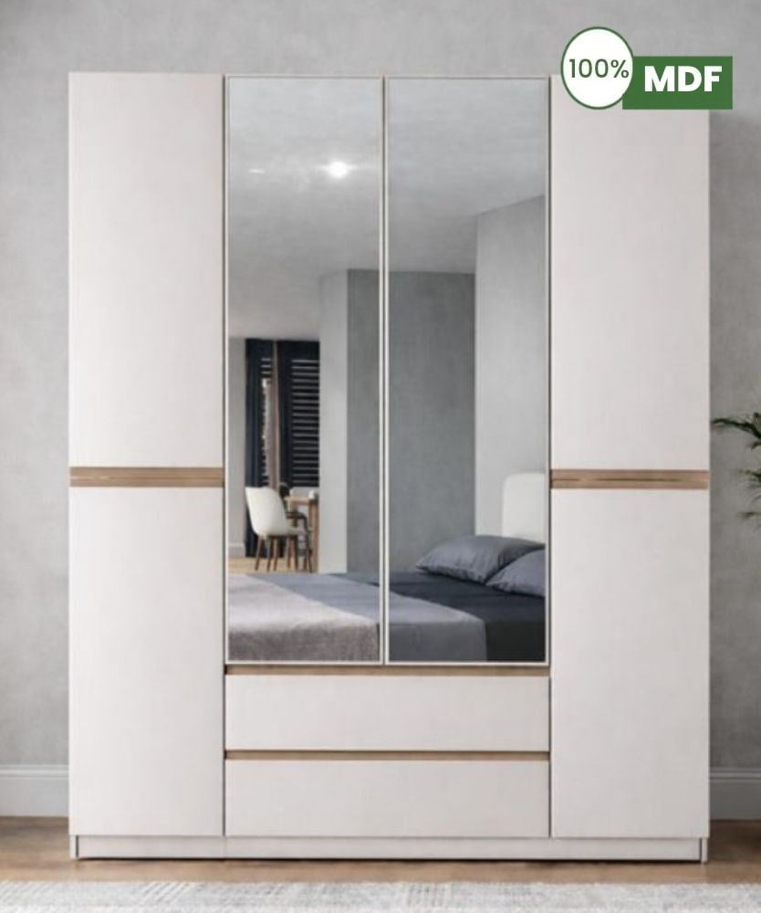 Marcastil Alya 4 Kapılıi Dolap MDF