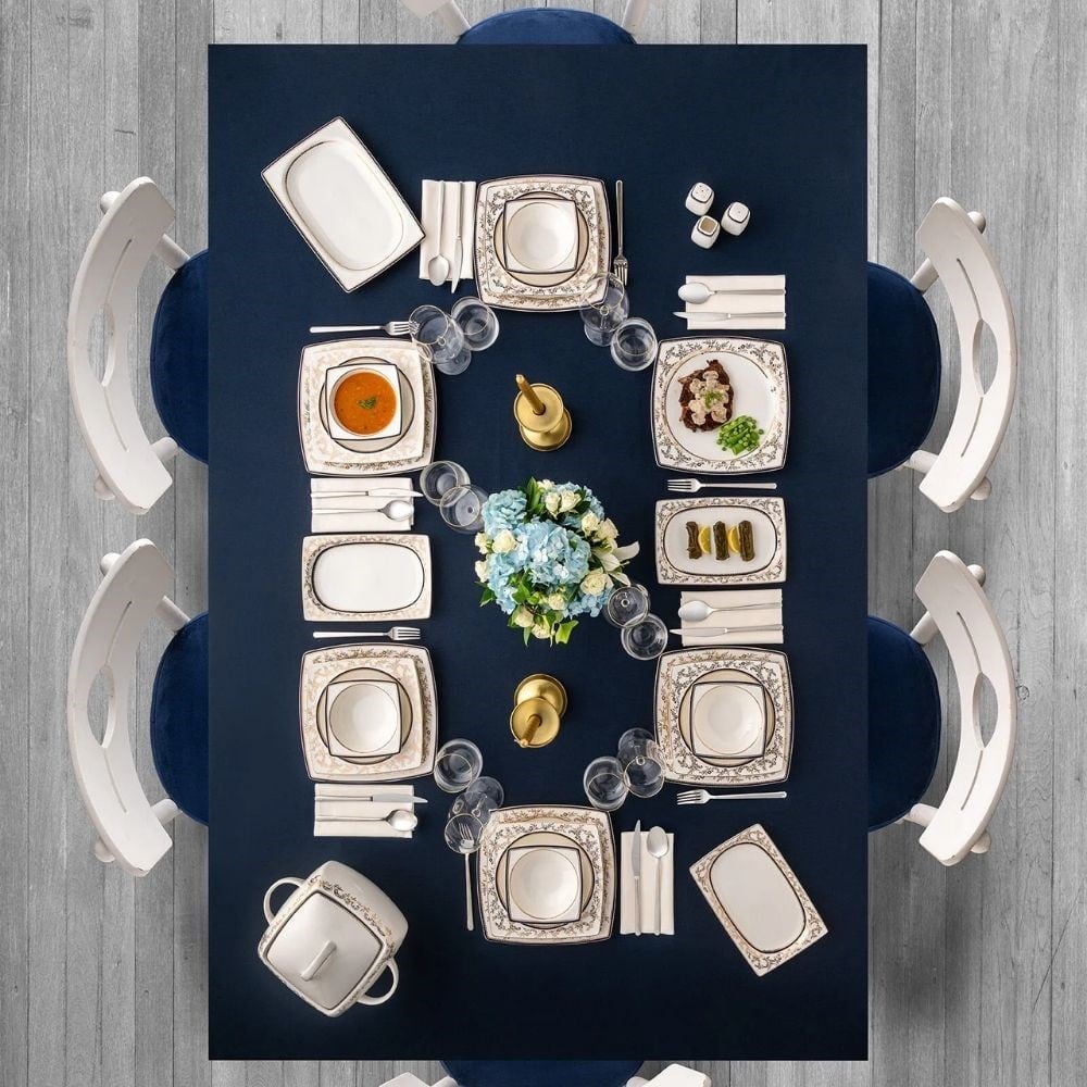 Emsan Ems Fıne Bone Bade Cobalt 60 Prç Kare Ymt