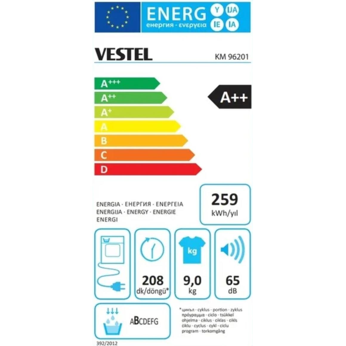 Vestel Kmd 96201 G 9kg Inox Isı Pompalı Kurutma Makinesi