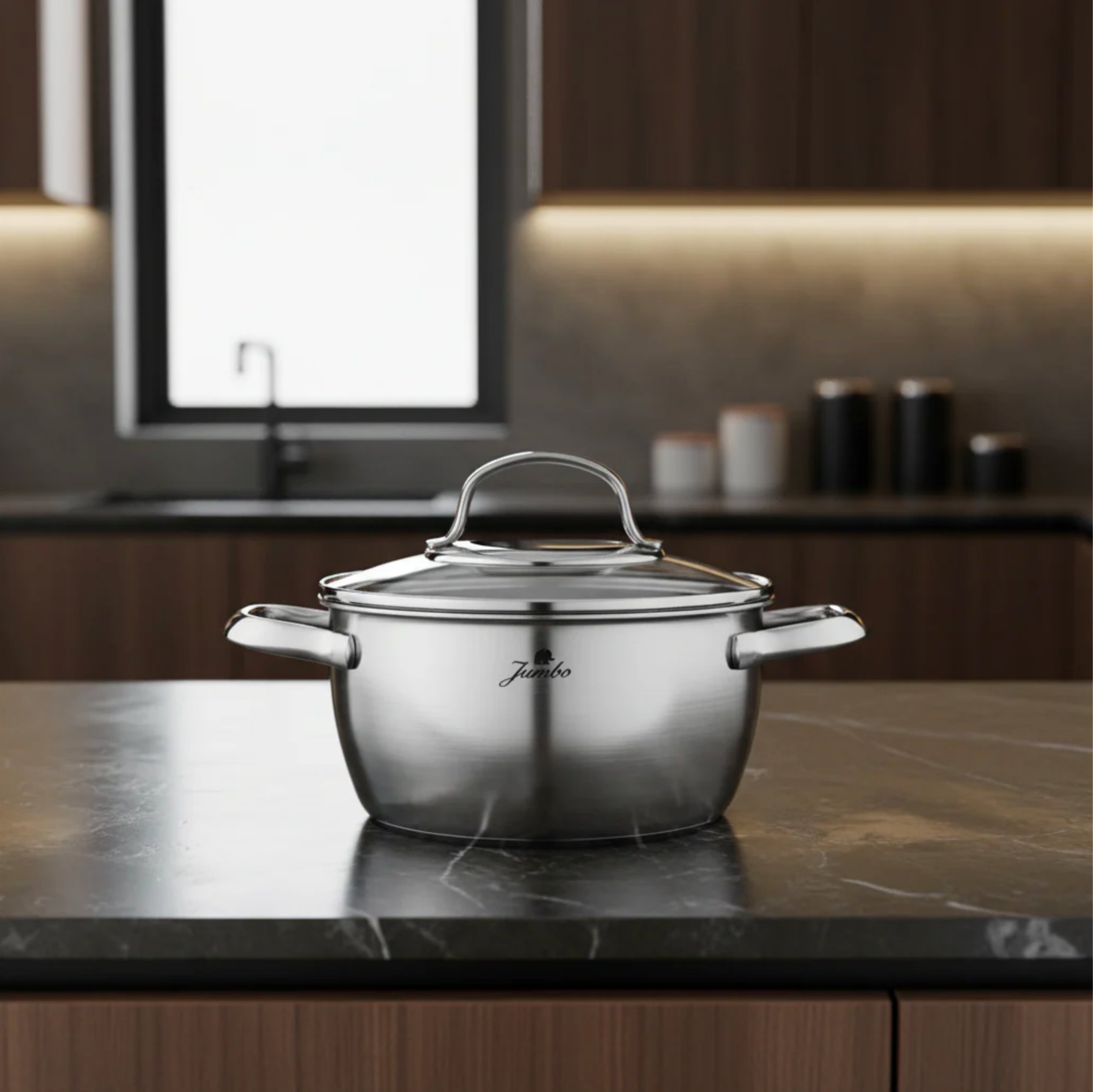 Jumbo Athena 3 Ply 5 Parça Tencere Seti Web