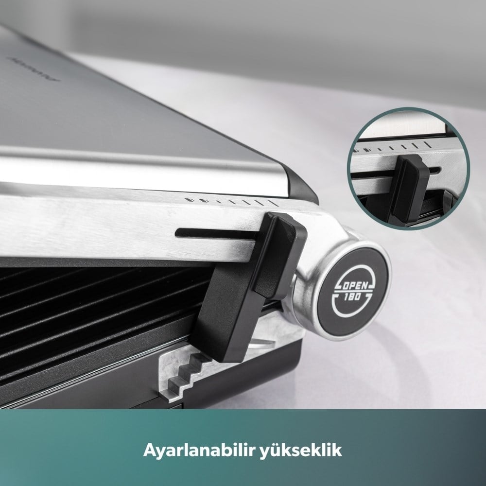 Homend Grillant 1342H XL Tost Makinesi İnox