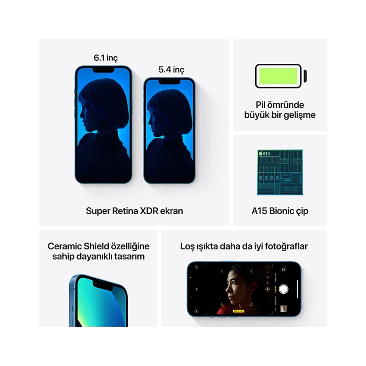 APPLE IPHONE 13 128GB CEP TELEFONU