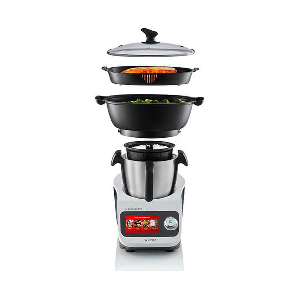 ARZUM AR 1181 ARZUM THERMOGUSTO ÇOK FONKSİYONLU AKILLI MUTFAK ROBOTU BEYAZ