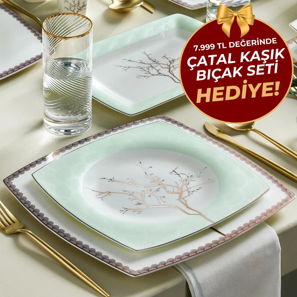 Karaca Fıne Pearl Banyan 58 Parça Yemek Takımı