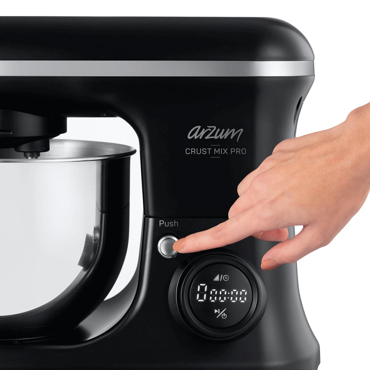 ARZUM  AR1178  CRUST MIX PRO STAND MİKSER - 2PİN SİYAH