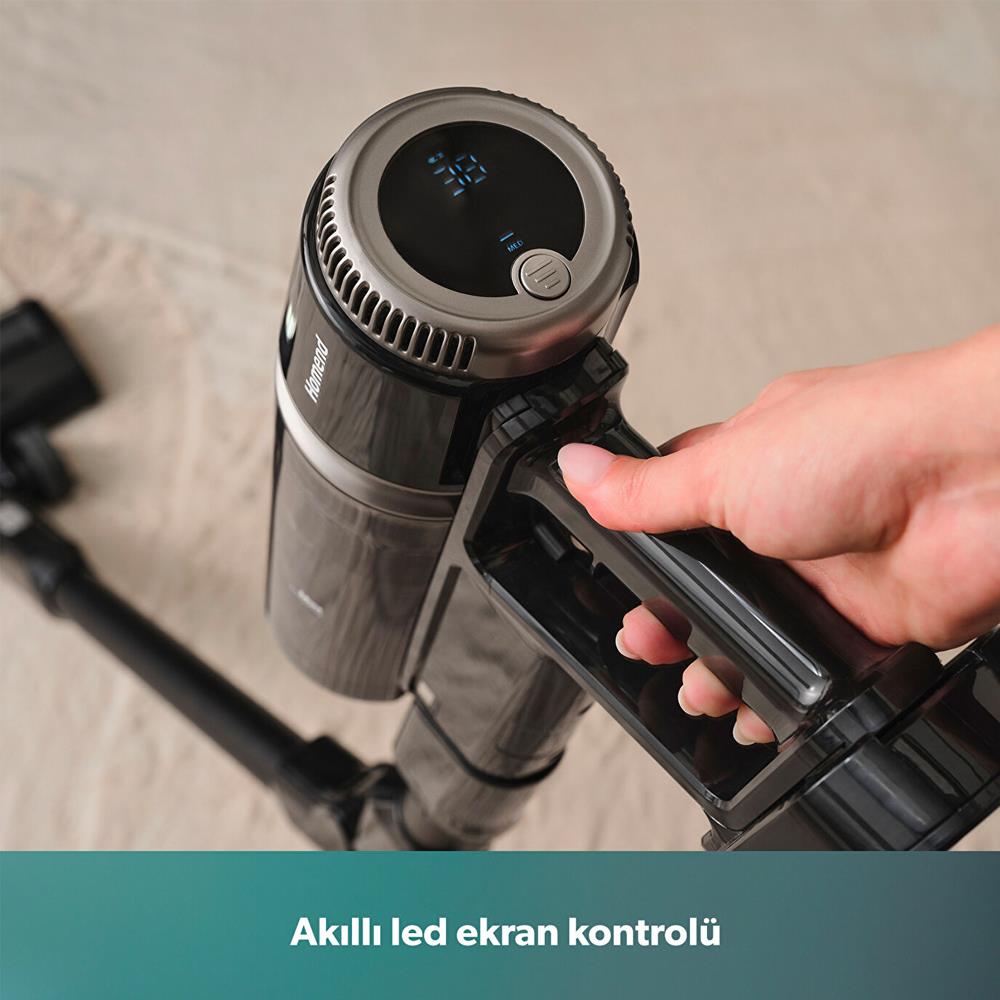 Homend Dustrider Pro 1270H Toz İstasyonlu Şarjlı Dikey Süpürge