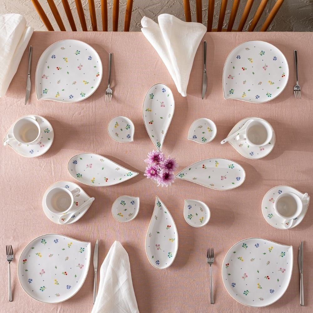 Emsan Daısy Porselen 32 Prç 6 Kişilik Kahvaltı Takımı