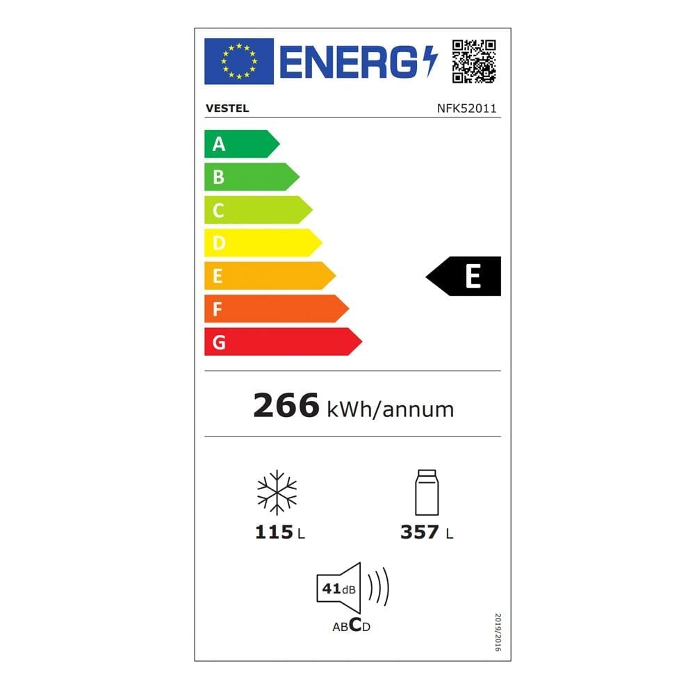 Vestel Nfk52011 471lt No-frost Alttan Donduruculu Buzdolabı