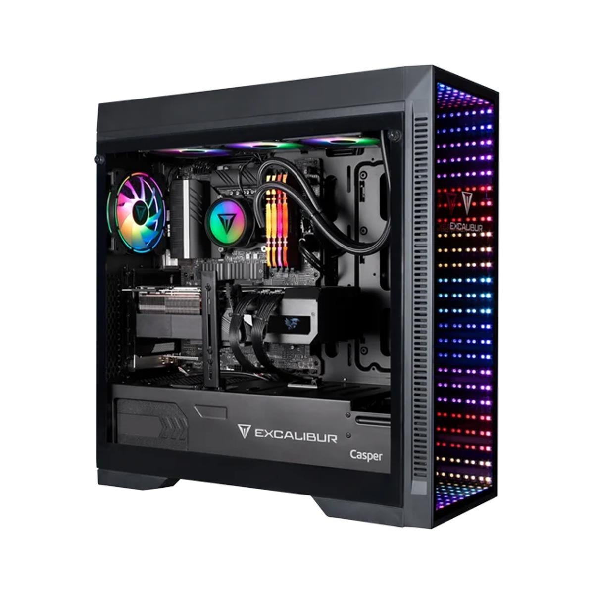 CASPER EXCALİBUR E75H.117F-DQB0X-WRD INTEL I7 11700F/32GB RAM/1TB M2SSD/RTX 4060 8GB 128 BİT WİFİ GAMING DESKTOP