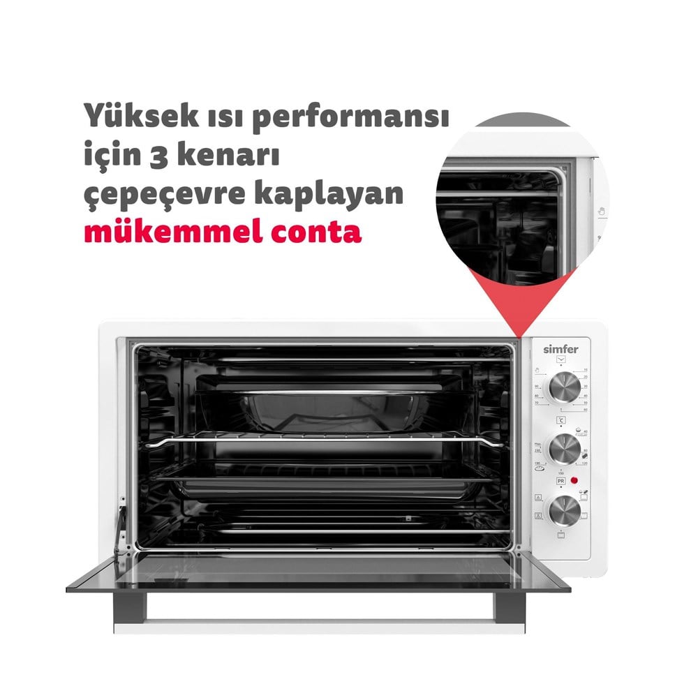 Sımfer M 4507 Inox Turbo Albenı Mıdı Fırın