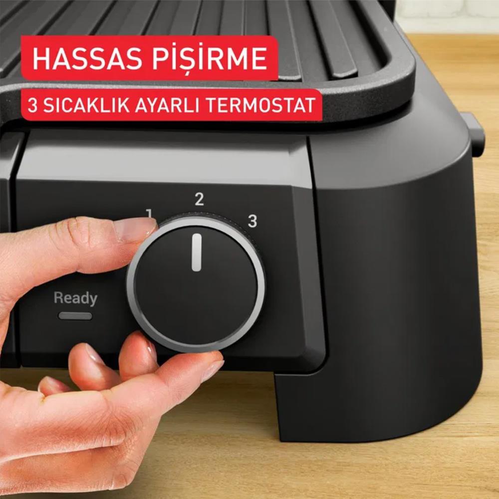 Tefal SuperGrill 3in1 Elektrikli Izgara ve Tost Makinesi Siyah