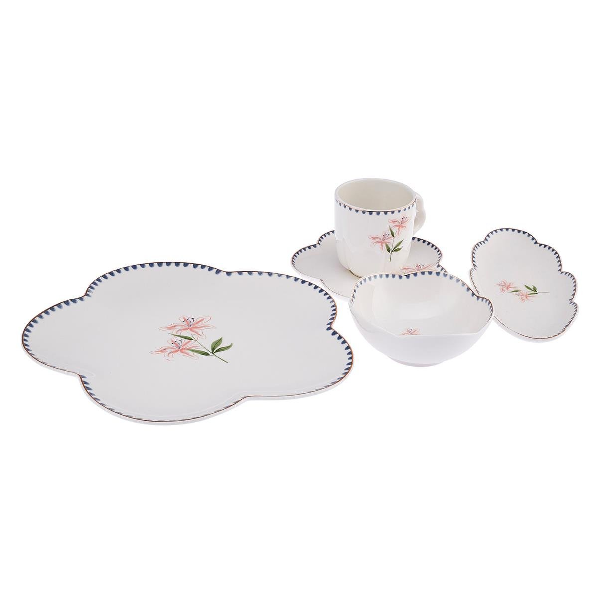 EMSAN LILIUM 32 PRÇ 6 KİŞİLİK KAHVALTI TAKIMI