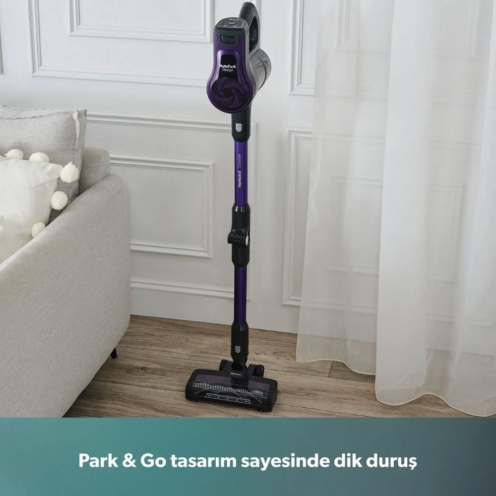 Homend Dustrider 1266H Dikey Şarjlı Süpürge