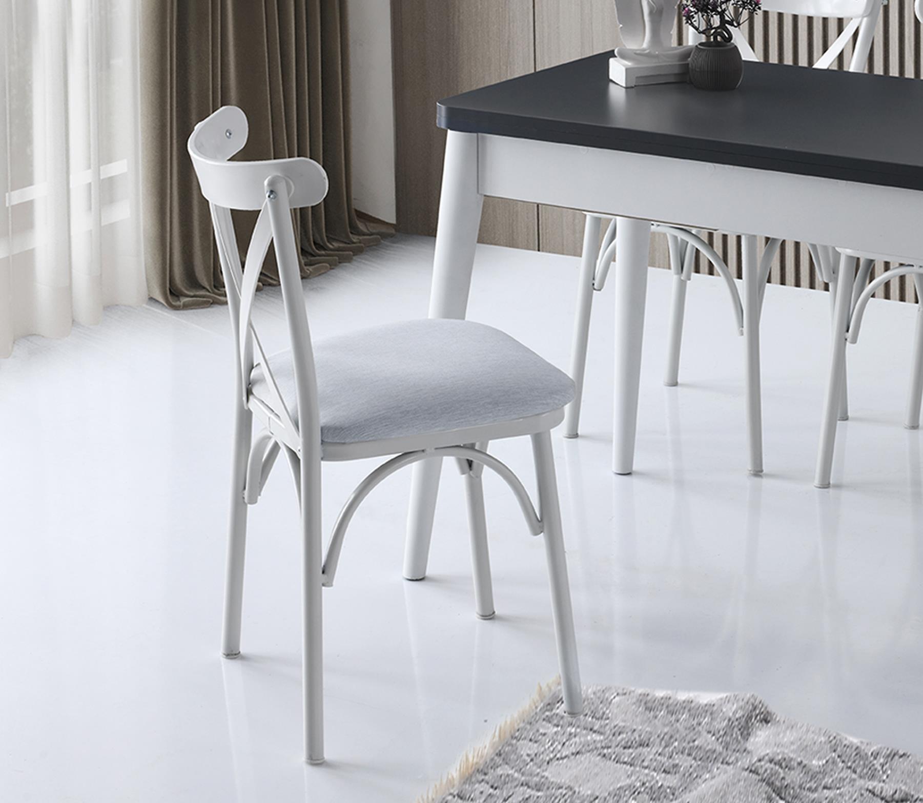 NECO DO-1283 DOLUNAY MASA V-43 EKOL 4 SANDALYE TAKIM