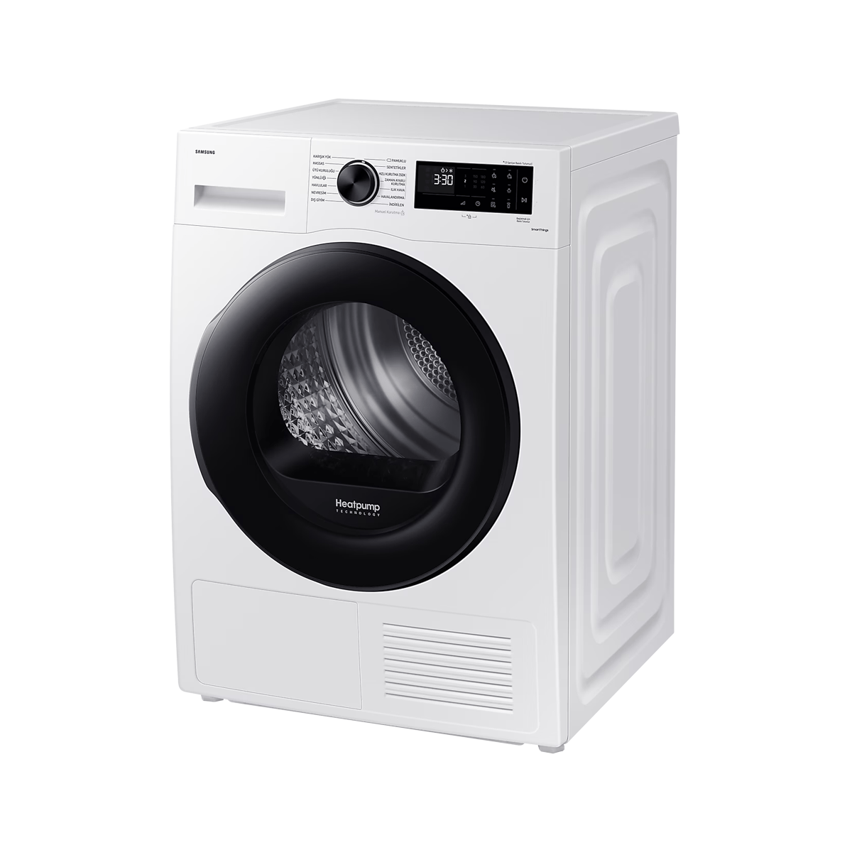 SAMSUNG DV90CGC0A0AEAH A++ 9KG ISI POMPALI BEYAZ KURUTMA MAKİNESİ