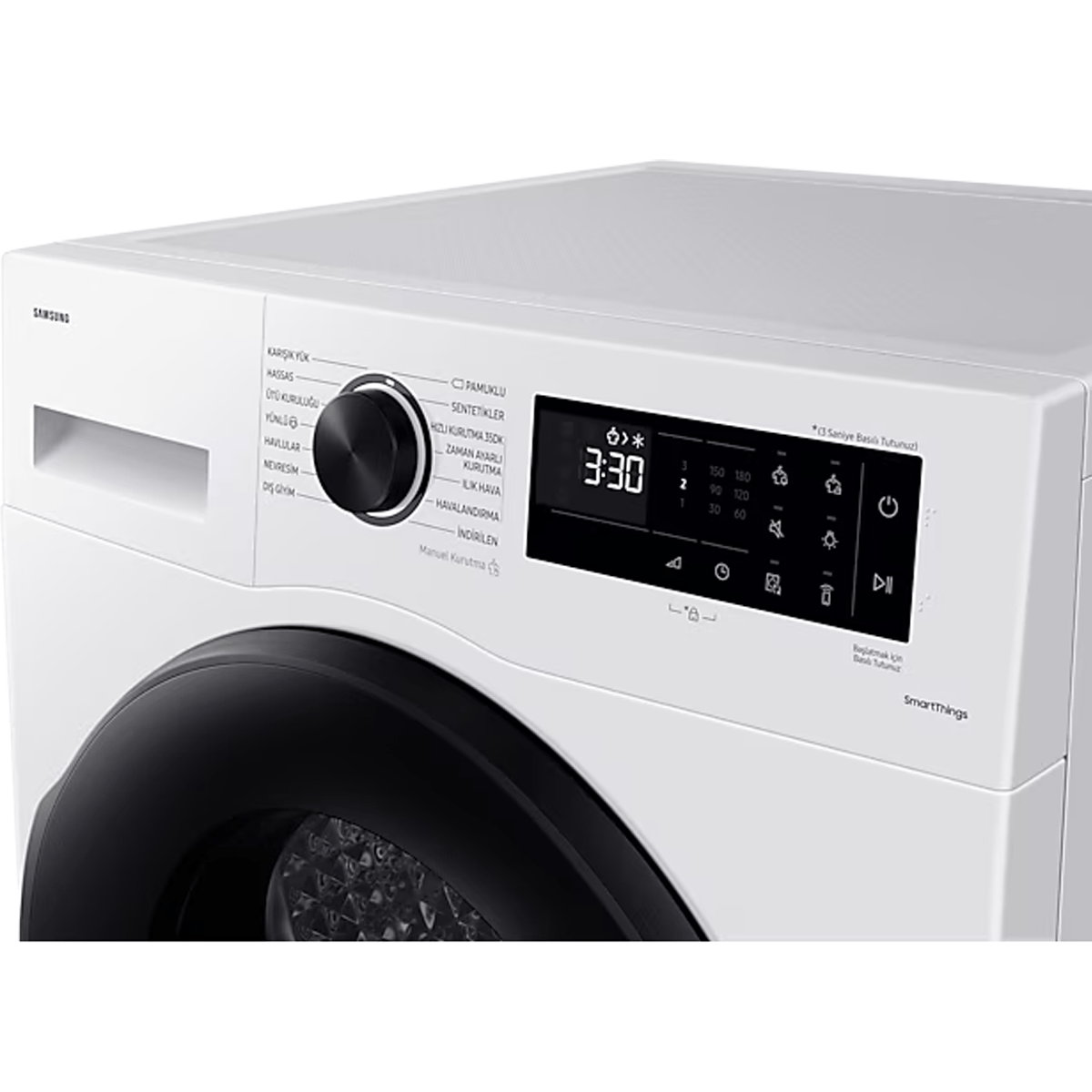 SAMSUNG DV90CGC0A0AEAH A++ 9KG ISI POMPALI BEYAZ KURUTMA MAKİNESİ