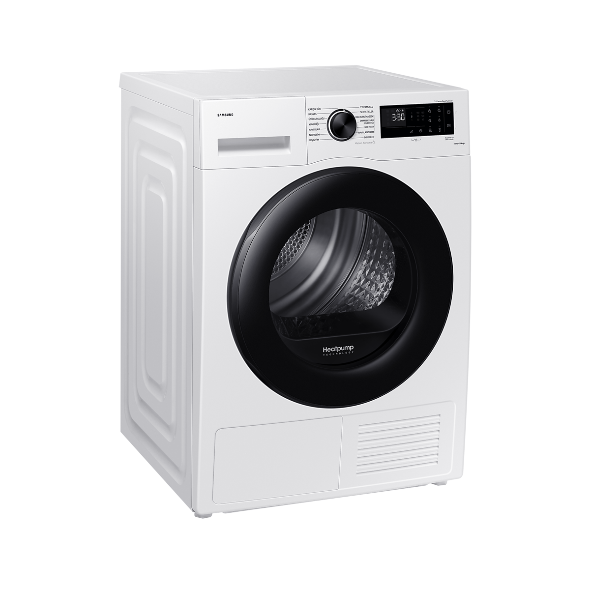 SAMSUNG DV90CGC0A0AEAH A++ 9KG ISI POMPALI BEYAZ KURUTMA MAKİNESİ
